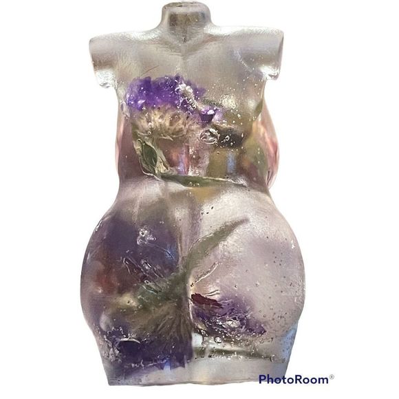 Handmade flower goddess statue - Picture 5 of 8